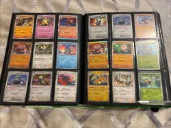 Binder Pokemon Card Collection Mixed Holos Rares Uncommons Reverse ~320 - Image 3