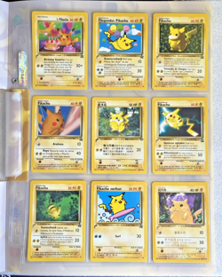 Pokemon Pikachu World Collection 2000 Complete Set 9 Cards + Folder WOTC Promo - Image 2