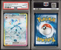 Pokemon 2025 Glaceon ex 150/131 SIR Prismatic Evolutions GEM MINT PSA 10 - Image 3