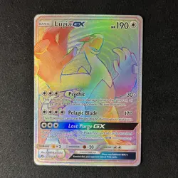 Pokemon TCG Lugia GX 227/214 Full Art Rainbow Lost Thunder 2018 Secret Rare - NM - Image 1