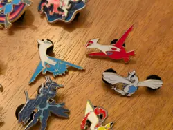 Pokemon Lot Of 14 Different Pins And Arceus Figure Pikachu Lugia Lucario - Image 3