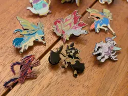 Pokemon Lot Of 14 Different Pins And Arceus Figure Pikachu Lugia Lucario - Image 5