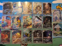 Pokemon Lot Of 17 Illustration Rare Cards NM Scarlet & Violet Mega Evolution - Image 1