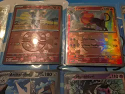 Pokemon Lot Of 11 Prismatic Evolutions Master Ball Holos NM Drakloak Munkidori - Image 3