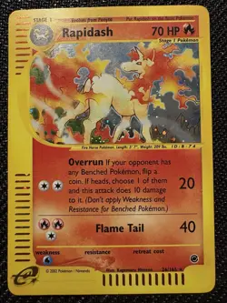 Pokemon TCG Rapidash Expedition Holo Rare 26/165 Vintage WOTC - Image 1