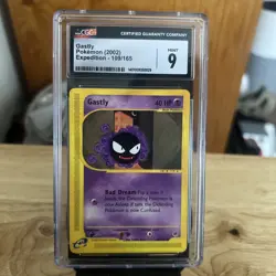 Gastly Expedition 109/165 CGC 9 Mint Pokemon 2002 e-Series Vintage - Image 1