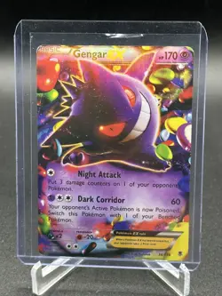 Pokemon TCG Gengar EX Holo 34/119 Psychic Basic 170HP 2014 Eske Yoshinob Card - Image 1