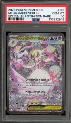 Pokemon Mega Gardevoir ex Mega Evolution Special Illustration Rare #178 PSA 10 - Image 1