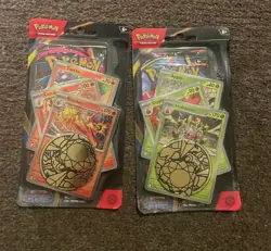 Pokemon TCG: Phantasmal Flames - Premium Checklane Blister Pack (Set of Two) - Image 1