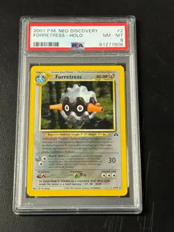 Forretress 2/75 HOLO 2001 Neo Discovery PSA 8 Pokemon - Image 1
