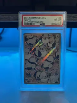 Pokemon TCG 2025 Black Bolt Pidove Illustration Rare 148 PSA 8 - Image 1