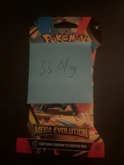 (VERY HEAVY) 33.01g Pokemon TCG Mega Evolution Sleeved Booster Pack (SEALED)✅ - Image 3