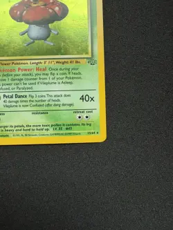 Vileplume 15/64 Jungle Holo Pokemon TCG WOTC Vintage MP - Image 2