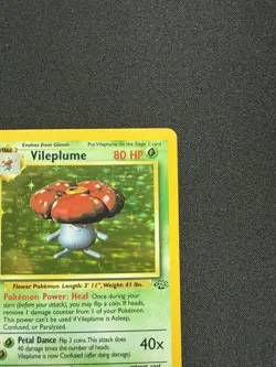 Vileplume 15/64 Jungle Holo Pokemon TCG WOTC Vintage MP - Image 4
