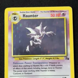 Haunter 6/62 Holo Rare Fossil Unlimited 1999 WOTC Pokemon Vintage English - Image 3