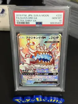 2018 Japanese Pokemon sm8b Ultra Shiny GX 232/190 Guzzlord GX PSA 10 - Image 1