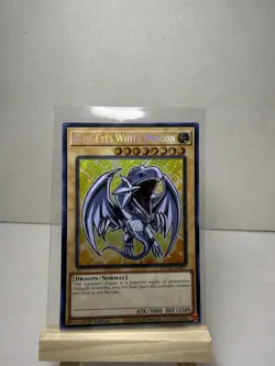 Yu-Gi-Oh! Blue-Eyes White Dragon BLMM-EN001 1st Edition Secret Rare ATK/3000 DE. - Image 1