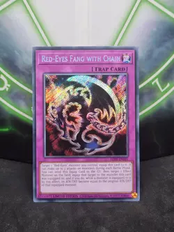 Yugioh Red-Eyes Fang with Chain LDS1-EN021 Secret Rare NM - Image 1