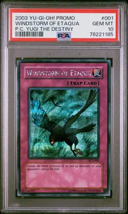Windstorm Of Etaqua PCY-001 Secret Rare Promo Yugioh PSA 10 *185 - Image 1