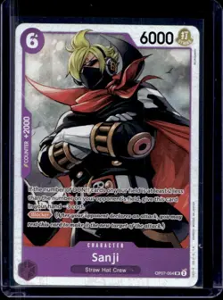 2024 One Piece 500 Years in the Future Sanji Super Rare #OP07-064 - Image 1
