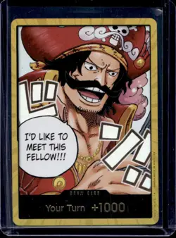 One Piece Card Game Carrying On His Will Gol D. Roger Gold Foil DON!! - Image 1