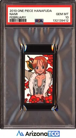One Piece 2010 Nami February One Piece Hanafuda GEM MINT PSA 10 - Image 1