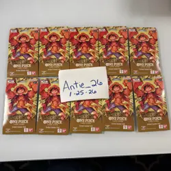 One Piece PRB-01 The Best Premium Sleeved Booster Packs Factory Sealed LOT OF 10 - Image 1