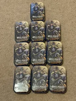 One Piece CCG Tin Pack Set Vol.2 LOT OF 10 - Factory Sealed ! - Image 1
