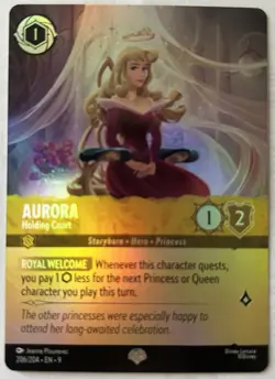 Disney Lorcana Aurora - Holding Court (Epic) - Fabled (9) NM - Image 1