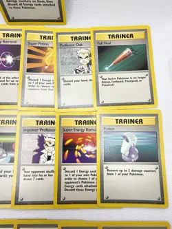 Vintage Base Set Pokemon Trainer Card Lot of (19) Cards from Pokemon Base Set - Image 4