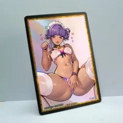 TULIP Waifu Anime Card LIMITED 1/1 Custom TCG Holo Goddess Story ACG T13505 - Image 2