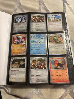Binder Pokemon Card Collection Mixed Holos Rares Uncommons Reverse ~300 - Image 2