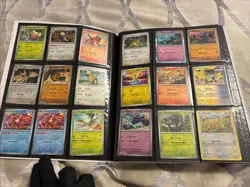 Binder Pokemon Card Collection Mixed Holos Rares Uncommons Reverse ~300 - Image 3