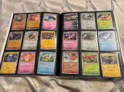 Binder Pokemon Card Collection Mixed Holos Rares Uncommons Reverse ~300 - Image 5
