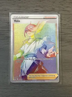 Volo Secret 211/196 Swsh11: Lost Origin Holo Rainbow Rare Card Near Mint - Image 1