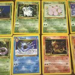 Lot 19 Vintage Pokemon Cards Fossil Jungle Base Common Uncommon - Image 3