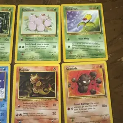 Lot 19 Vintage Pokemon Cards Fossil Jungle Base Common Uncommon - Image 4