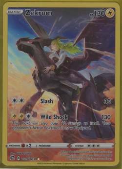 Zekrom - TG05/TG30 - Pokemon Brilliant Stars Sword & Shield Trainer Card NM - Image 1