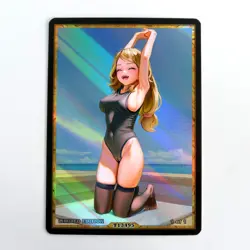 SERENA Waifu Anime Card LIMITED 1/1 Custom TCG Holo Goddess Story ACG T13495 - Image 1