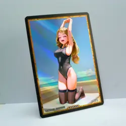 SERENA Waifu Anime Card LIMITED 1/1 Custom TCG Holo Goddess Story ACG T13495 - Image 2