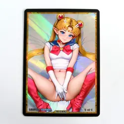 SAILOR MOON Waifu Anime Card LIMITED 1/1 Custom TCG Holo T13492 - Image 1