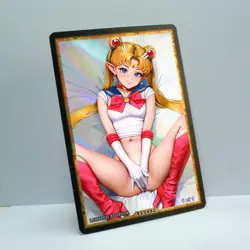 SAILOR MOON Waifu Anime Card LIMITED 1/1 Custom TCG Holo T13492 - Image 2