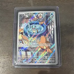 Pokemon Squirtle 148/142 Illustration Rare Full Art Holo Stellar Crown TCG Card - Image 1