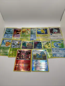 Pokemon Foil Reverse Foil Heavy Wear Card Lot - Baltoy, Manaphy, Raichu Etc - Image 1