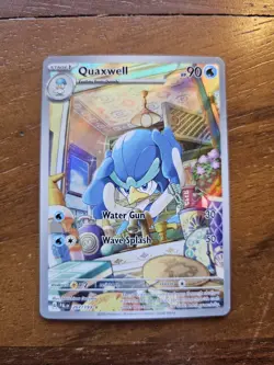Pokemon 2 Card Lot Quaxly 206/193 And Quaxwell 207/193 Full Art Gold Star - Image 5