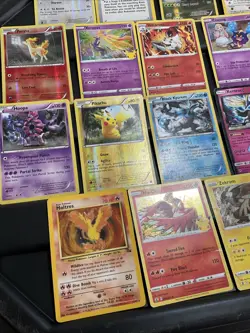 Pokemon Card ALL VTG RARE Lot 30 Cards Damaged Stamped! Moltres Pikachu Raikou - Image 5