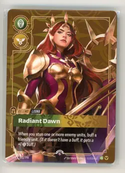 Riftbound LEONA Radiant Dawn METAL Card Houston Prize Wall Promo SEALED - Image 1