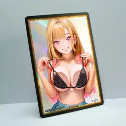 MARIN KITAGAWA Waifu Anime Card LIMITED 1/1 Custom TCG Holo T13478 - Image 2