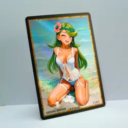 MALLOW Waifu Anime Card LIMITED 1/1 Custom TCG Holo Goddess Story ACG T13476 - Image 2