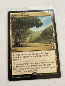 mtg Exotic Orchard, Adventures in the Forgotten Realms Commander, unplayed - Image 1